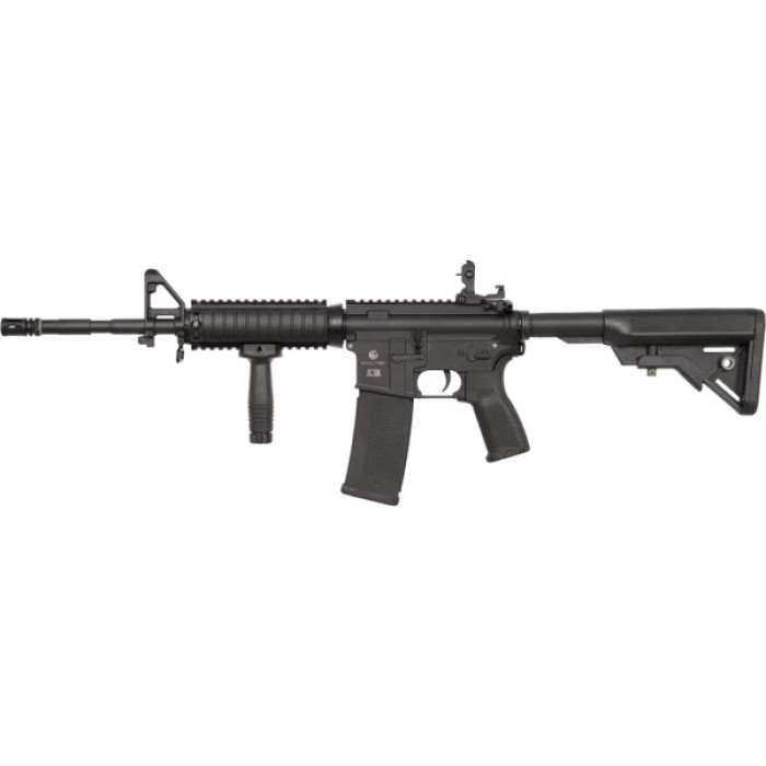 Гвинтівка страйкбольна Evolution Recon SOPMOD 14.5" Carbontech AEG Black (SL-1004)