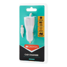 Зарядний пристрій Canyon 1xUSB car adapter (CNE-CCA033W)