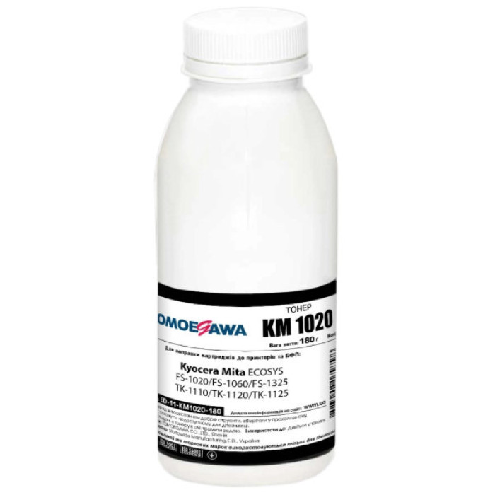 Тонер Kyocera ECOSYS TK-1110/TK-1120/TK-1125, 1kg, black Tomoegawa (ED-11-KM1020-1)