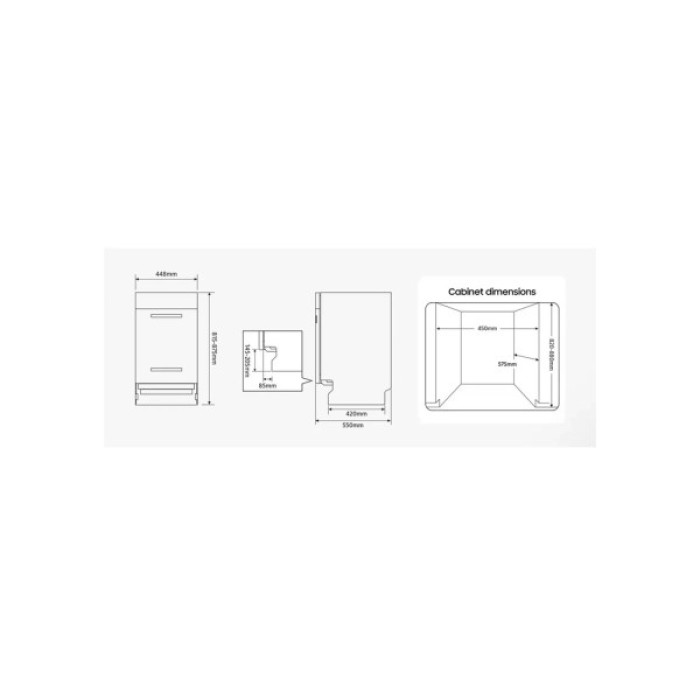 Посудомийна машина Samsung DW50R4070BB/UA