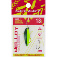 Блешня Select Welldy 1.8g 31mm 17 DarkSpace Chartreuse (1870.80.94)