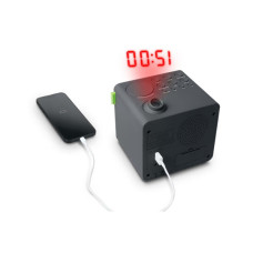 Настільний годинник Muse Радіо-годинник з USB та проекцією (M-189 P)