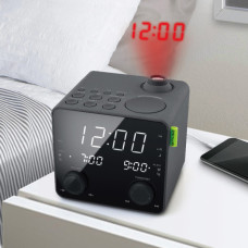 Настільний годинник Muse Радіо-годинник з USB та проекцією (M-189 P)