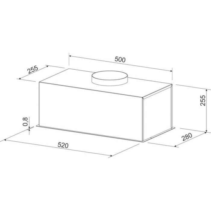 Витяжка кухонна GRANADO Palamos 2613-1200 black (GCH556311 GCH516311)