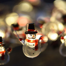 Гірлянда YES! Fun На мідному дроті Сніговики 20 LED Тепло-біла 2.2 м На батарейках (801213)