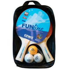 Комплект для настільного тенісу Gewo Double-Fun 2 Bats 3 Balls (96960000) (931053)