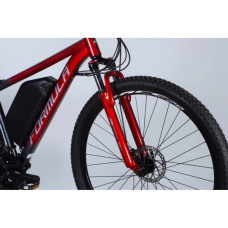 Електровелосипед Formula 29" eF-1 DD CS рама-21" 48B 17.5А*г 500Вт 2026 червоно-сріблястий (ELB-FR-29-255)
