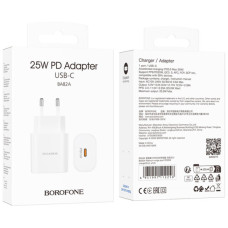 Зарядний пристрій BOROFONE BA82A Platinum USB-C PD25W White (6941991112256)