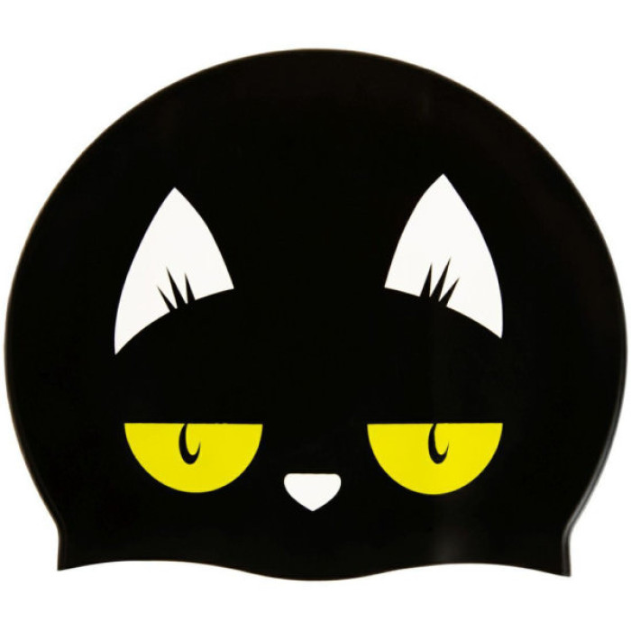 Шапка для плавання Aqua Speed Kiddie 142-07 60649 чорний, принт Діт OSFM (5905718606498)