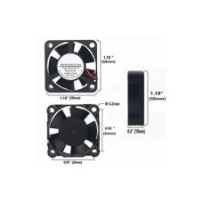 Додаткове обладнання для Мікро ПК KUONGSHUN Fan for Raspberry Pi 30307 (3B386)