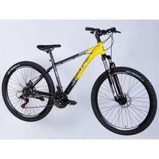 Велосипед Space 27.5" PHAETON DD FR рама-17" AL 2026 сіро-жовтий (OPS-SP-27.5-084)