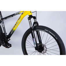 Велосипед Space 27.5" PHAETON DD FR рама-17" AL 2026 сіро-жовтий (OPS-SP-27.5-084)