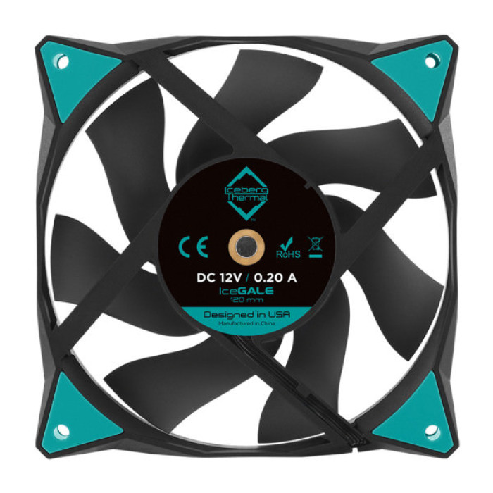 Кулер до корпусу Iceberg Group IceGALE 120mm Black (ICEGALE12-C0A)