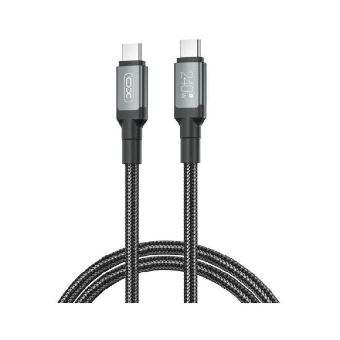 Дата кабель USB-C to USB-C 1.0m 240W black XO (NBQ264A_С_Black)