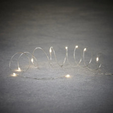 Гірлянда Luca Lighting струна, 1 м, класична біла, 10 LED 2xCR2032, таймер (8720362037095)