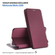Чохол до мобільного телефона BeCover Exclusive Motorola Moto G56 Red Wine (715492)