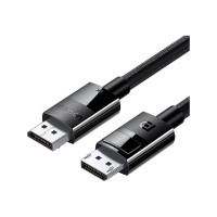 Кабель мультимедійний DisplayPort M to DisplayPort M 1.0m V1.4 braided DP114 black Ugreen (80390)