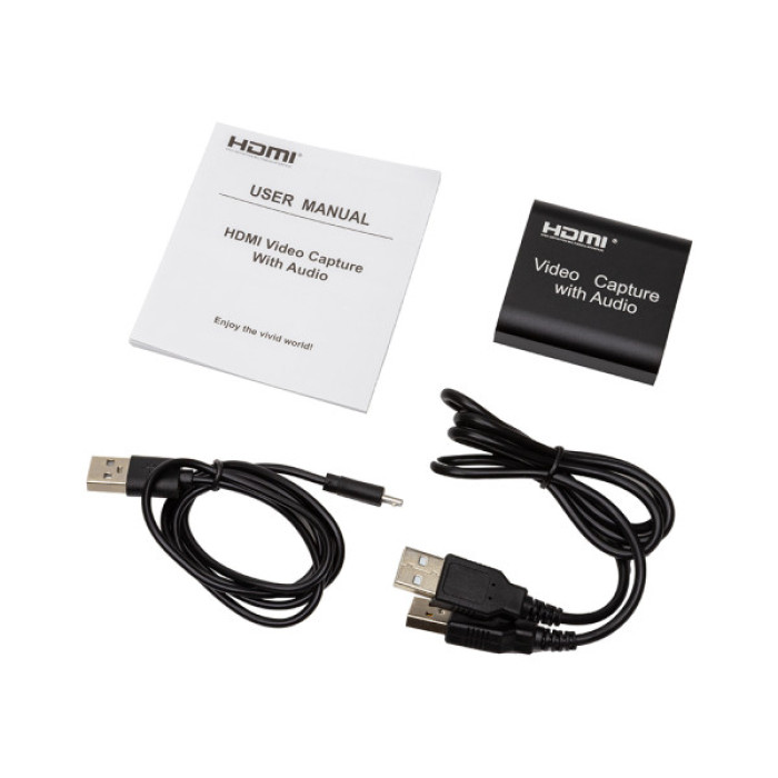 Пристрій захоплення відео PowerPlant HDVC4 HDMI Audio, 4k/30hz (CA914159)