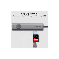 Концентратор Promate USB-C 9-in-1 Promate comandhub-lite (comandhub-lite)