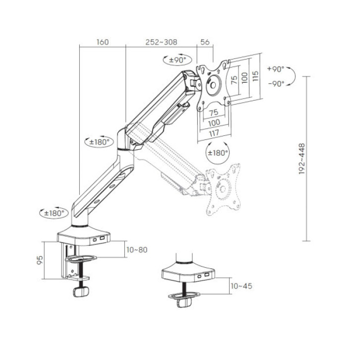 Кронштейн OfficePro MA441W