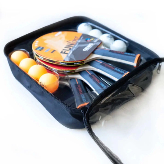 Комплект для настільного тенісу Gewo Family & Friends 4 Bats 8 Balls (97010000) (931052)