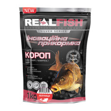 Прикормка Real Fish Silver Series Короп Полуниця 1kg (809.00.27)