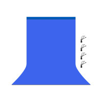 Фон Puluz PU5206L backdrop 3x6 m blue (PU5206L)