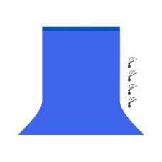 Фон Puluz PU5206L backdrop 3x6 m blue (PU5206L)