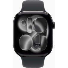 Смарт-годинник Apple Watch Series 11 GPS 46mm Jet Black Aluminium Case with Black Sport Band - M/L (MEUX4RK/A)
