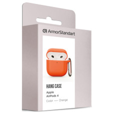 Чохол для навушників Armorstandart Hang Case для Apple AirPods 4 Orange (ARM81288)