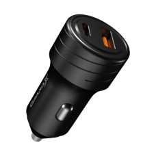 Зарядний пристрій Grand-X CH-30B 30W 1xUSB + 1xUSB-C PD + QC3.0 AFC FCP SCP VOOC Black (CH-30B)