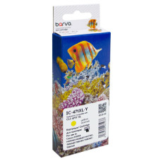 Картридж Barva Canon CLI-471Y XL (0349C001) 715 c, Yellow (IC-471XL-Y)