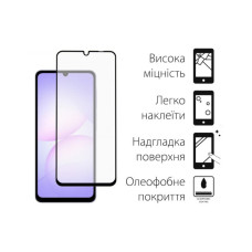 Скло захисне Dengos Full Glue Samsung Galaxy A07 Black (TGFG-406)