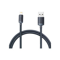 Дата кабель USB 2.0 AM to Lightning 1.2m 2.4A black Baseus (CAJY000001)