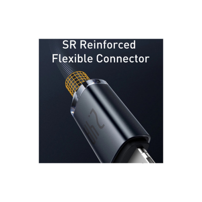 Дата кабель USB 2.0 AM to Lightning 1.2m 2.4A black Baseus (CAJY000001)