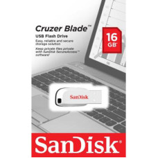 USB флеш накопичувач SanDisk 16GB Cruzer Blade White USB 2.0 (SDCZ50C-016G-B35W)