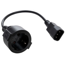 Кабель живлення C14 to Schuko 0.75mm2 Copper Vinga (VPCC14S75C)