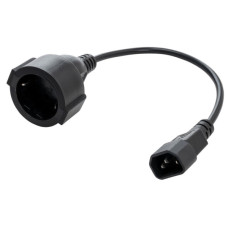 Кабель живлення C14 to Schuko 0.75mm2 Copper Vinga (VPCC14S75C)