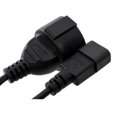 Кабель живлення C14 to Schuko 0.75mm2 Copper Vinga (VPCC14S75C)