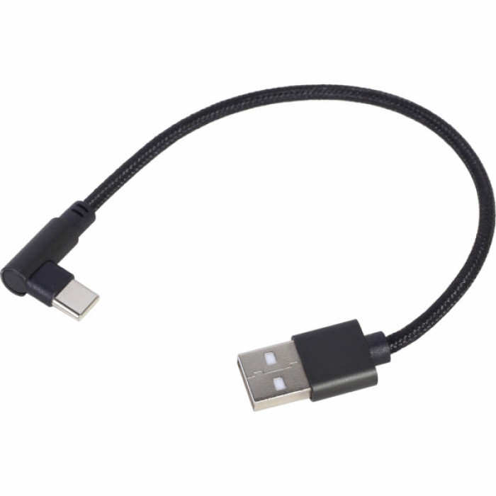 Дата кабель USB 2.0 AM to USB-C 0.2m corner Cablexpert (CC-USB2-AMCML-0.2M)