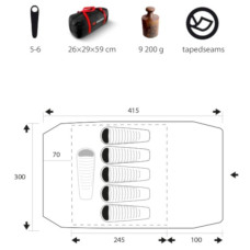 Намет Trimm Macao lagoon/grey (001.009.0560)
