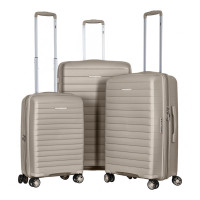 Набір валіз 2E Aero (L+M+S), сіро-коричневі (2E-SPP-AERO-SET3-TP)