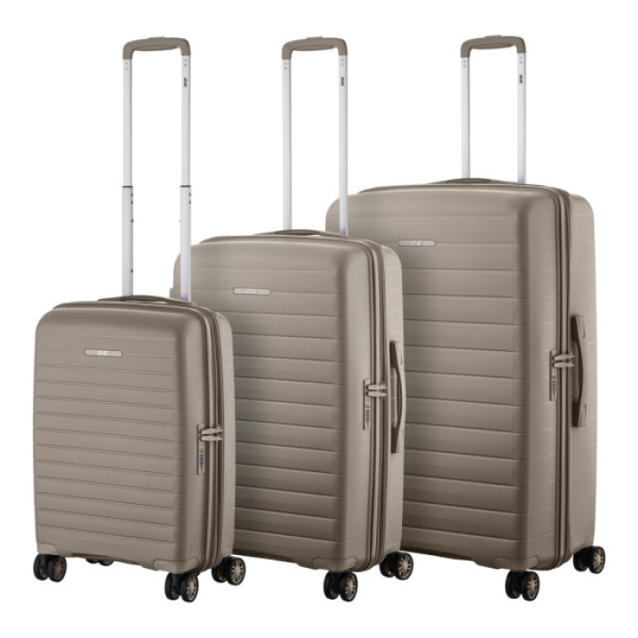 Набір валіз 2E Aero (L+M+S), сіро-коричневі (2E-SPP-AERO-SET3-TP)