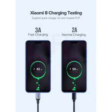 Дата кабель USB 2.0 AM to USB-C 3.0m 3.0A 18W US288 Space Gray Ugreen (60408)