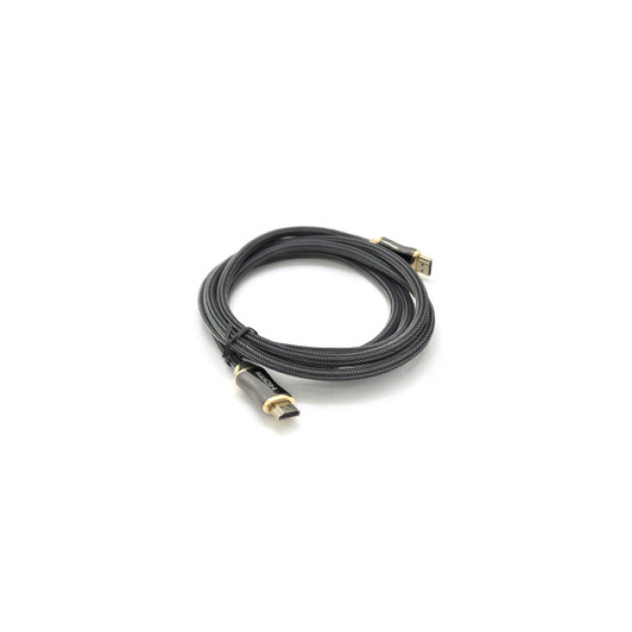 Кабель мультимедійний HDMI M to HDMI M 1.0m V2.0 4K black VEGGIEG (YT-HDMI(M)/(M)HX-1/19700)