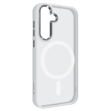 Чохол до мобільного телефона Armorstandart Unit MagSafe Samsung S25 Matte Clear Silver (ARM82261)