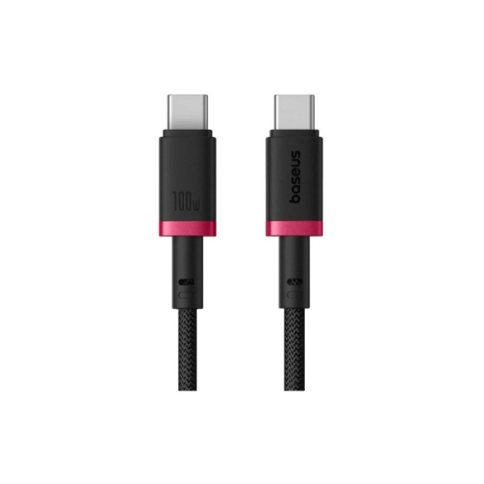 Дата кабель USB-C to USB-C 2.0m 100W Dura Series black red Baseus (P10377803U01-03)