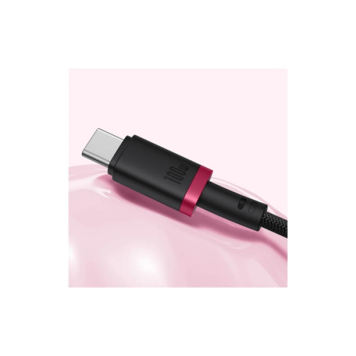 Дата кабель USB-C to USB-C 2.0m 100W Dura Series black red Baseus (P10377803U01-03)
