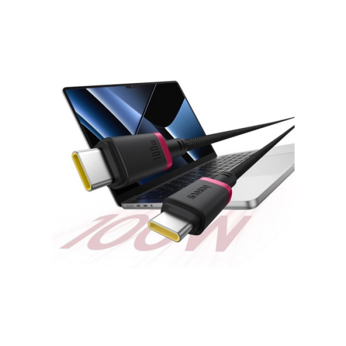 Дата кабель USB-C to USB-C 2.0m 100W Dura Series black red Baseus (P10377803U01-03)