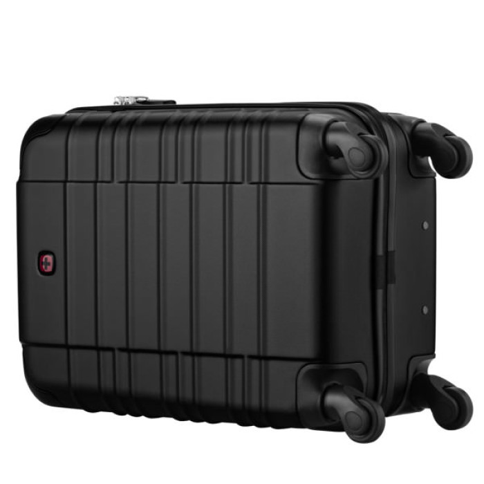 Валіза Wenger Amplar, мала, пластик, 4 колеса, чорна (653143)